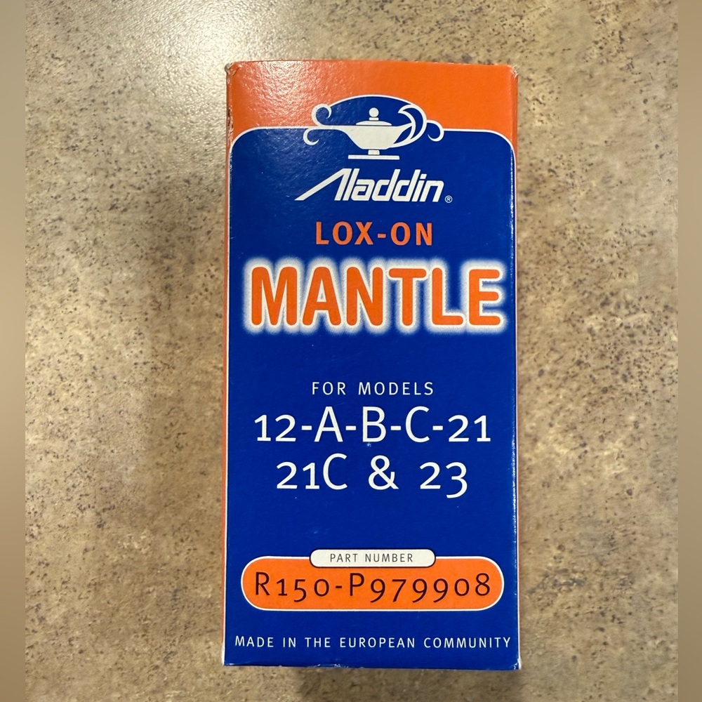 Brand New Aladdin R-150 Lox-On Loxon Lamp Mantle Models 12, B, C 21-21c & 23